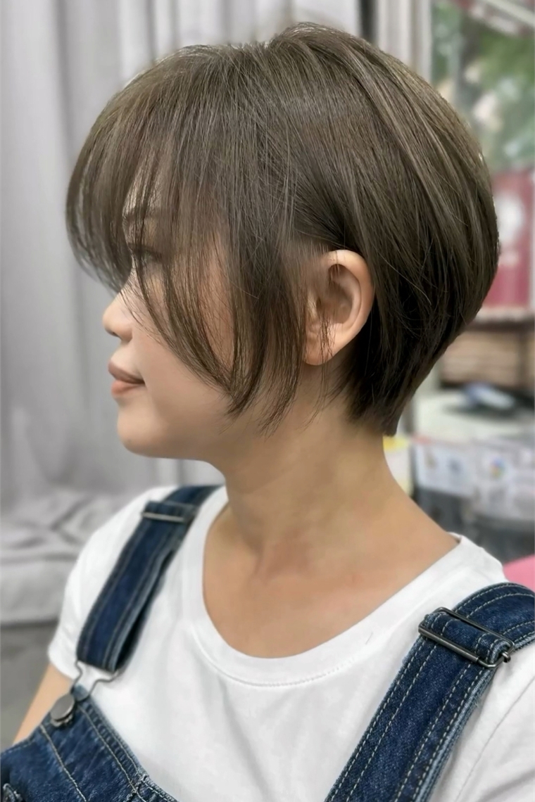 日系短髮修飾頭型1