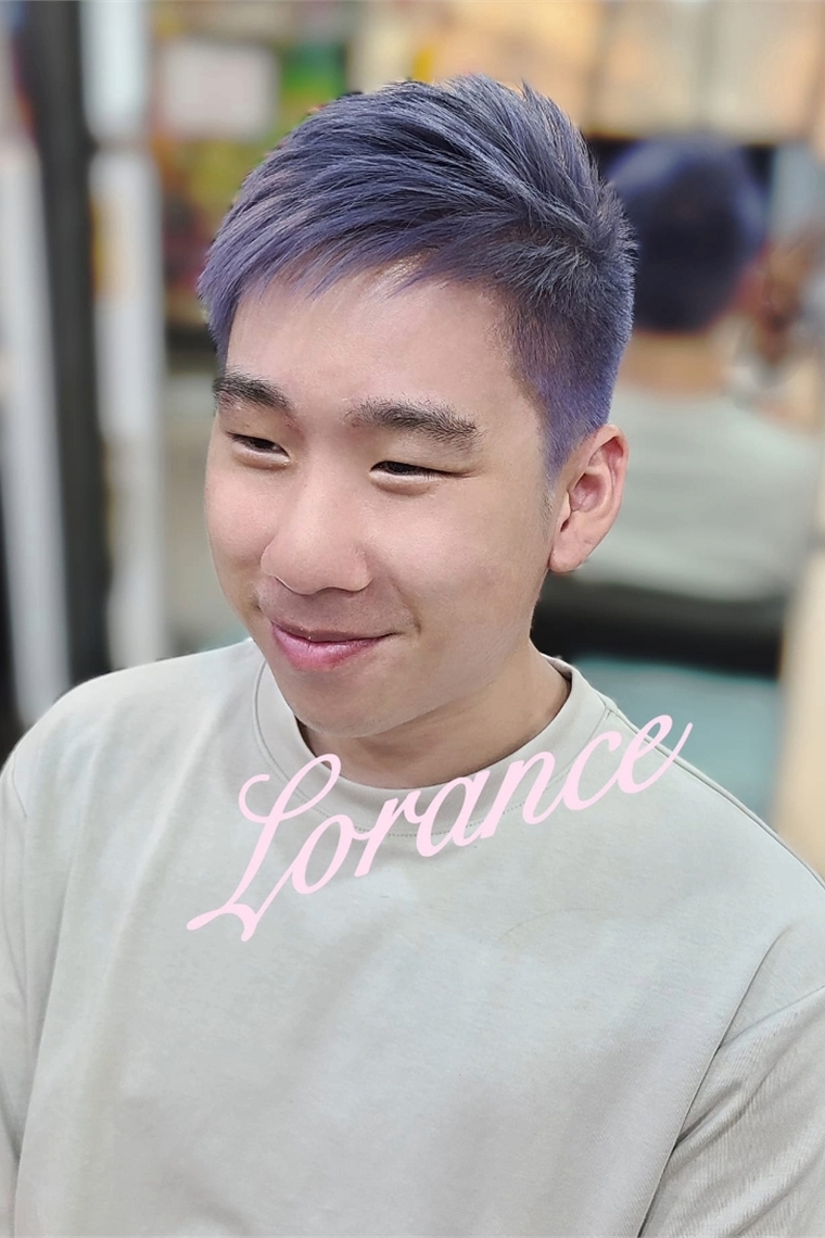 韓國男團藍紫色系染髮