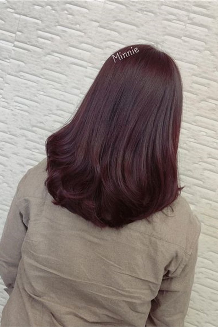 莓果棕紅色調氣質染髮
